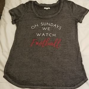 "On Sundays We Watch Football" Tee